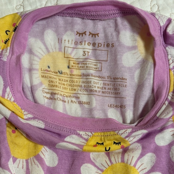 Little Sleepies Flower Power Pajama Set - Picture 4 of 7